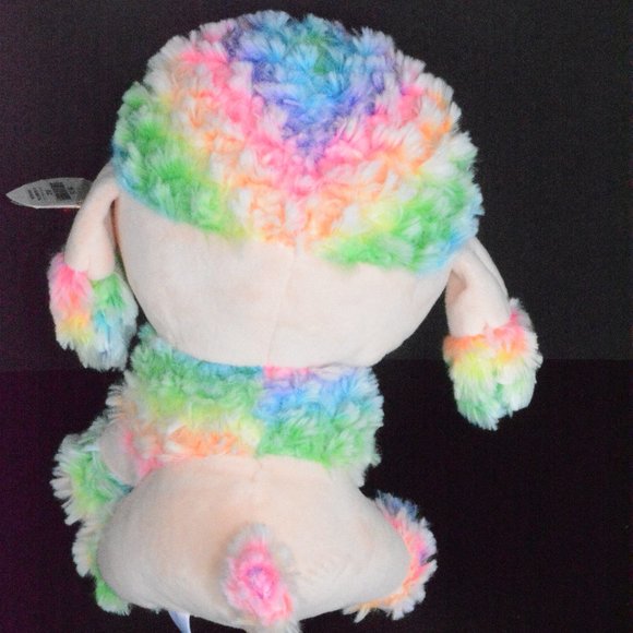 Ty Beanie Boos Rainbow Tie Dye Poodle Plush Toy 9" - Picture 5 of 11